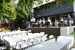 A GARDEN WEDDING RECEPTION