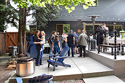 A GARDEN WEDDING RECEPTION