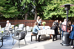 A GARDEN WEDDING RECEPTION