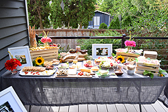 A GARDEN WEDDING RECEPTION