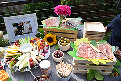 A GARDEN WEDDING RECEPTION