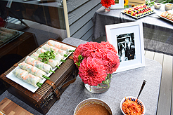 A GARDEN WEDDING RECEPTION