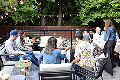 A GARDEN WEDDING RECEPTION