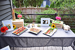 A GARDEN WEDDING RECEPTION