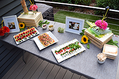 A GARDEN WEDDING RECEPTION