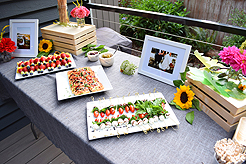 A GARDEN WEDDING RECEPTION