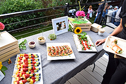 A GARDEN WEDDING RECEPTION