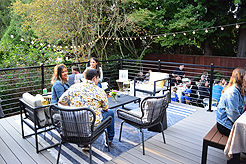 A GARDEN WEDDING RECEPTION