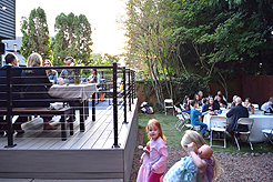 A GARDEN WEDDING RECEPTION